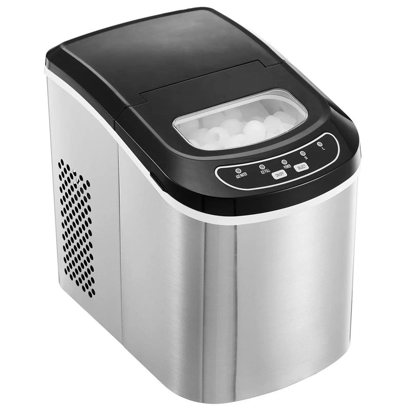 FrosTikox Compact Countertop Ice Maker Machine with 33lbs Daily Output