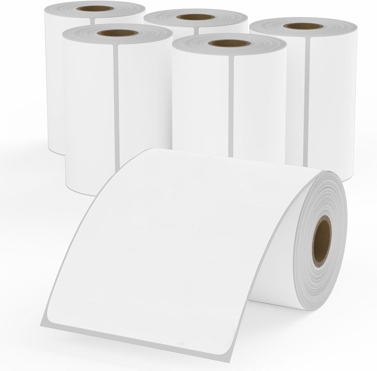 9527 Product Fanfold 4 x 6 Direct Thermal Labels White Perforated Shipping Labels, 500pcs per Stack,1 Stack