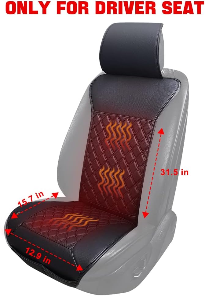 Universal Seat Cushion, Comfortable Soft Breathable Seat Cover with Full Back Support in Winter