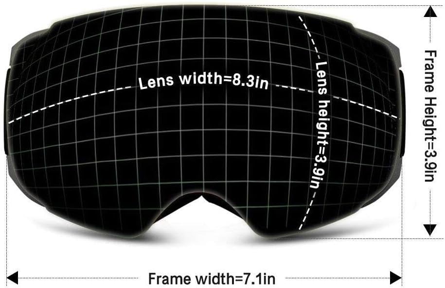 OhO sunshine Smart Ski Goggles, 4K WiFi Camera Snowboard Goggles with UV Protection, Anti Fog(Men/Women)
