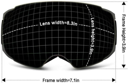 OhO sunshine Smart Ski Goggles, 4K WiFi Camera Snowboard Goggles with UV Protection, Anti Fog(Men/Women)