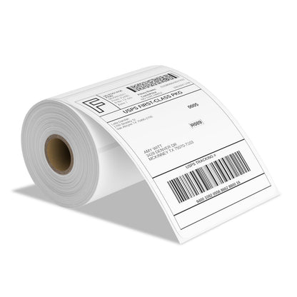 4x6 Thermal Shipping Labels, 500 Fanfold Perforated Labels