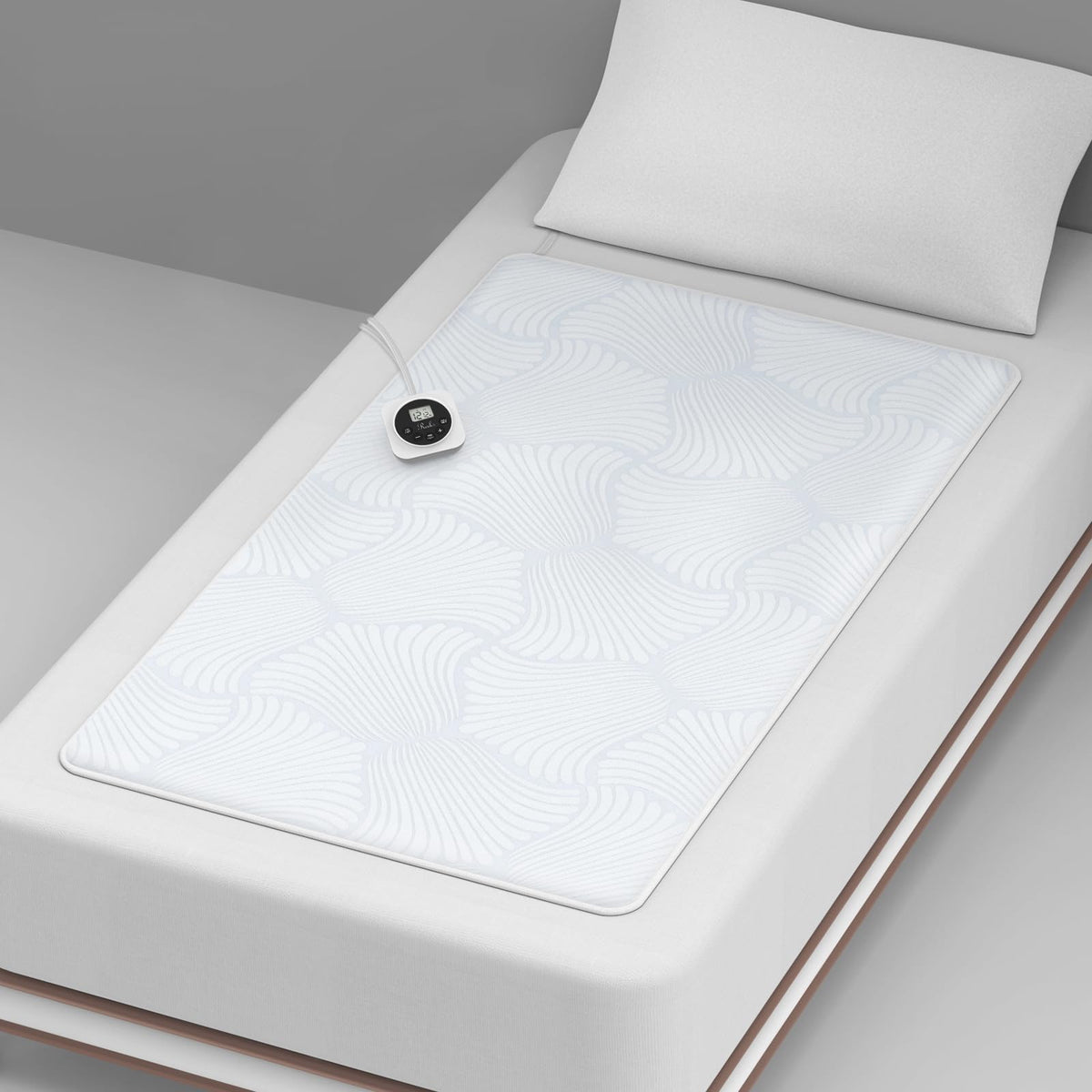 Heated Mattress Pad Queen with Preheat & Memory, 3D Air Fabric