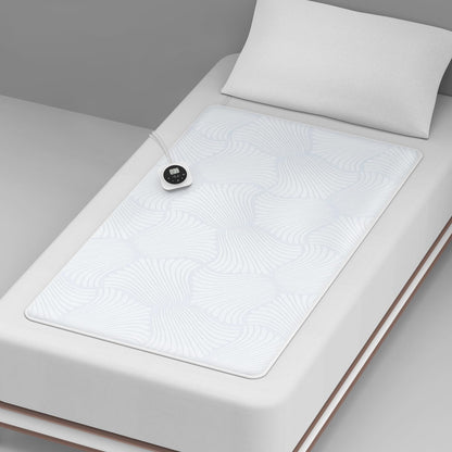 Heated Mattress Pad Queen with Preheat & Memory, 3D Air Fabric