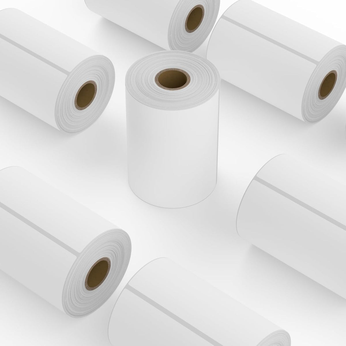 9527 Product Fanfold 4 x 6 Direct Thermal Labels White Perforated Shipping Labels, 500pcs per Stack,1 Stack