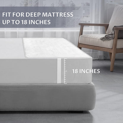 Heated Mattress Pad Queen with Preheat & Memory, 3D Air Fabric