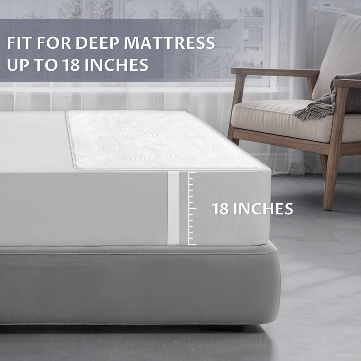 Heated Mattress Pad Queen, 3D Air Fabric, Preheat & Memory for Cold Winter