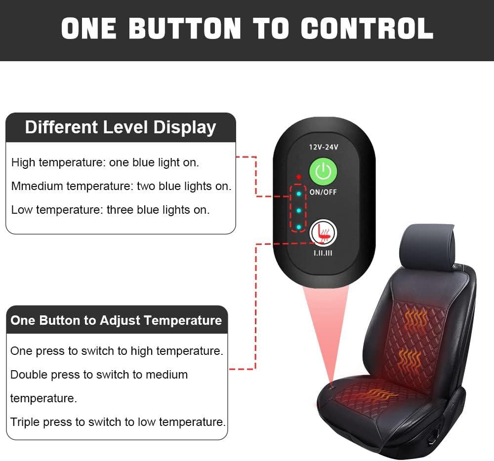 Universal Seat Cushion, Comfortable Soft Breathable Seat Cover with Full Back Support in Winter