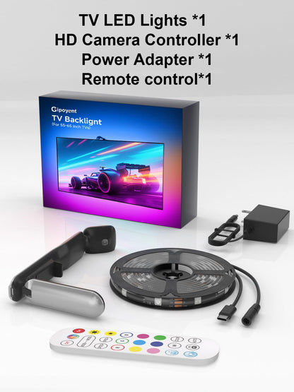 TV Backlight with Camera Sync, 13.7ft LED Strip for 45-65 in TV, App Control