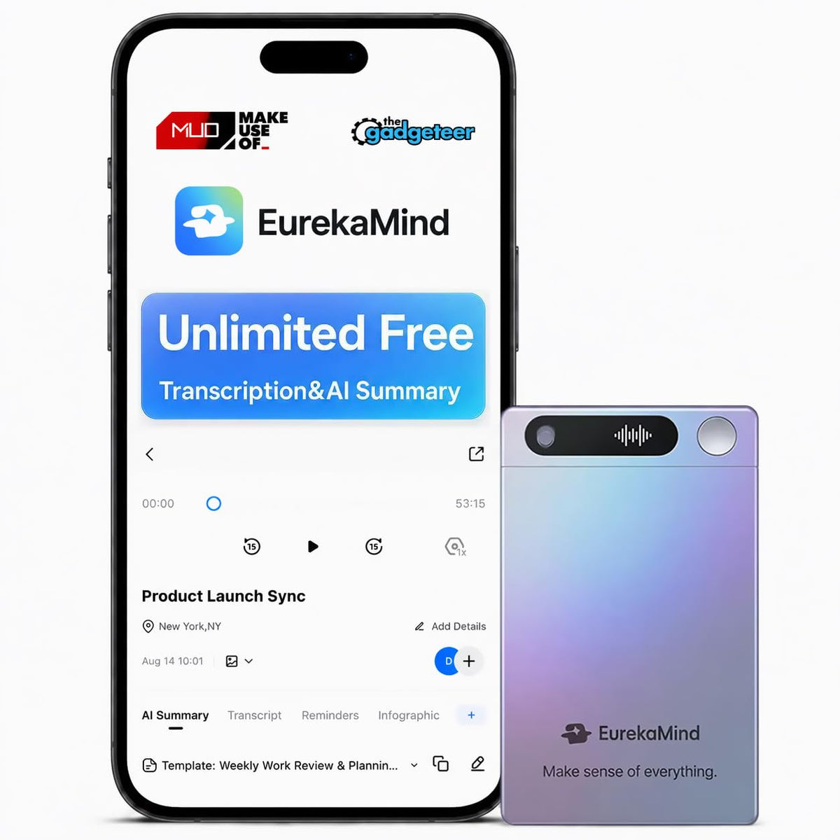 AI Voice Recorder & Note Taker with Transcription