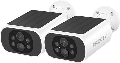Solar Security Camera Outdoor Wireless, Built-in Solar Panel