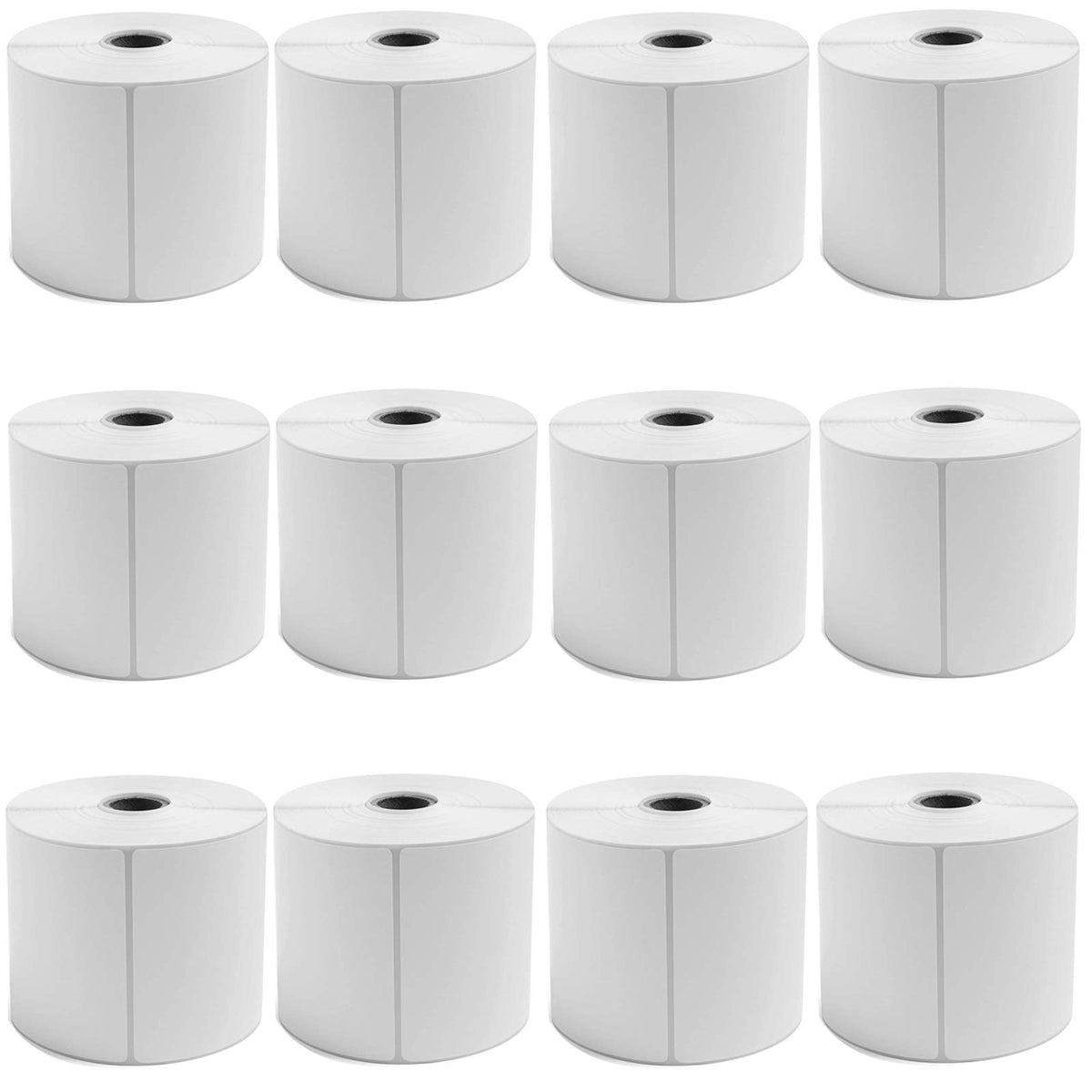 9527 Product Fanfold 4 x 6 Direct Thermal Labels White Perforated Shipping Labels, 500pcs per Stack,1 Stack