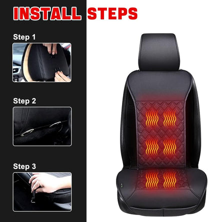 Universal Seat Cushion, Comfortable Soft Breathable Seat Cover with Full Back Support in Winter