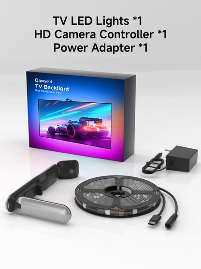TV Backlight with Camera Sync, 13.7ft LED Strip for 45-65 in TV, App Control