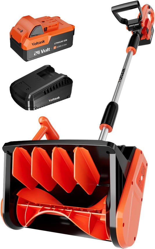 Cordless Snow Blower 24V 13 in, Battery & Charger Included