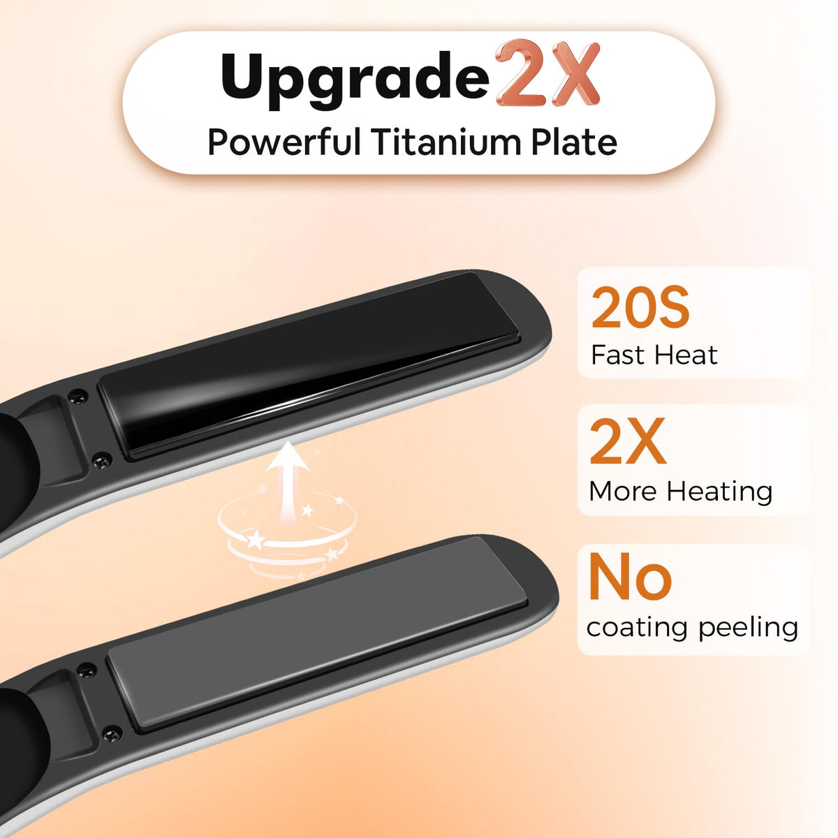 Cordless Hair Straightener, USB-C Rechargeable Travel Flat Iron