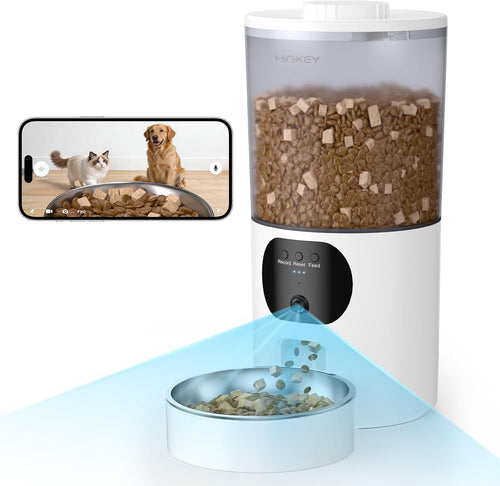 Automatic Cat Feeder with 2K Camera, 6.5L, App Control 5G/2.4G WiFi