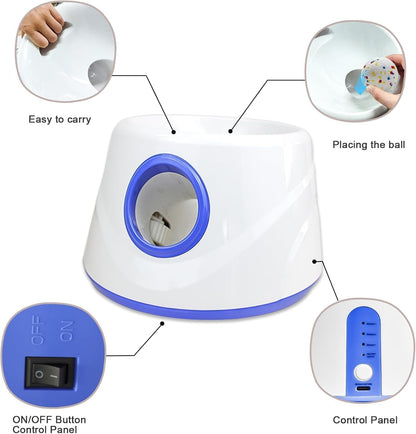 Automatic Ball Launcher for Dogs, 3 Distances 20-45ft, 6 Balls Included