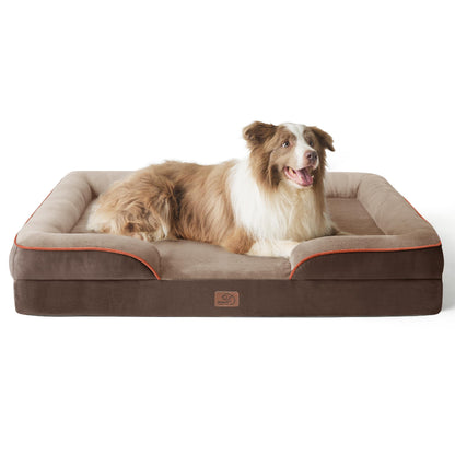 Orthopedic Dog Bed for Large Dogs, Washable Cover