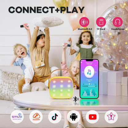 YLL Karaoke Machine for Kids, Birthday Gifts for Girls 3 4 5 6 7+Years Old