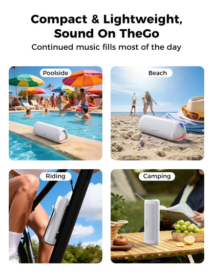 Portable Bluetooth Speaker 20W, IPX5 Waterproof, 24H Playtime