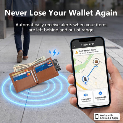 Wallet Tracker Card 2 Pack, Bluetooth Item Finder for iOS & Android
