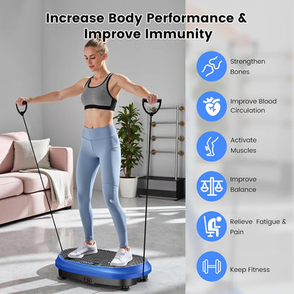 HVX Vibration Plate Exercise Machine 450 lbs Capacity Lymphatic Drainage