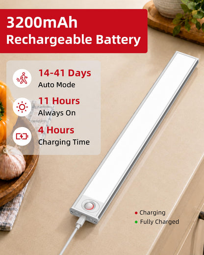 Under Cabinet Lighting 6 Pack, Rechargeable Motion Sensor Closet Lights