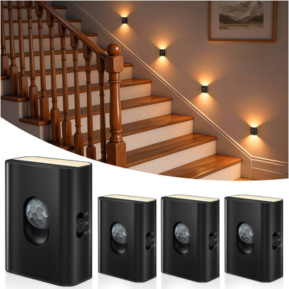 Motion Sensor Stair Lights Indoor, Rechargeable Magnetic Night Lights