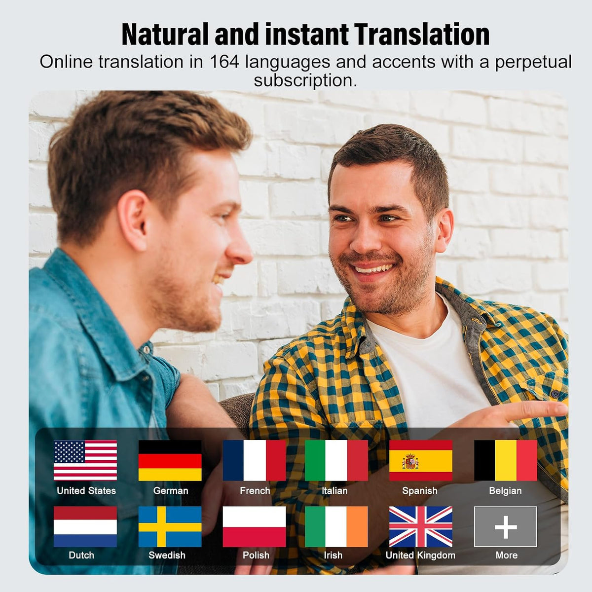 AI Language Translation Earbuds, 3-in-1 Translator Earbuds Real Time