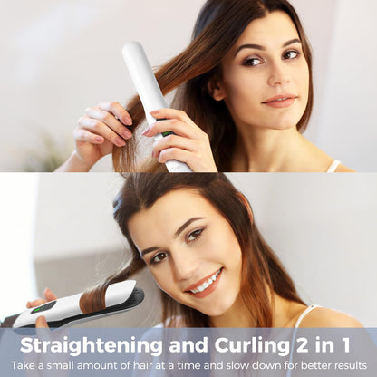 Cordless Hair Straightener, USB-C Rechargeable Travel Flat Iron