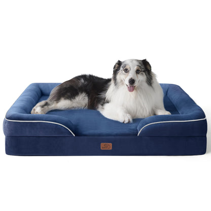 Orthopedic Dog Bed for Large Dogs, Washable Cover