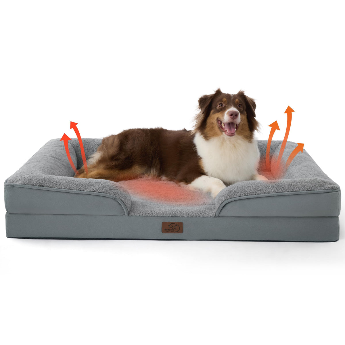 Orthopedic Dog Bed for Large Dogs, Washable Cover