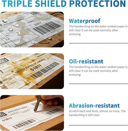 4x6 Thermal Shipping Labels, 500 Fanfold Perforated Labels
