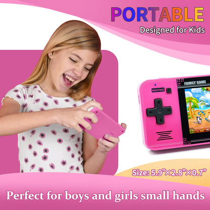 Handheld Game Console for Kids, 220 Retro Games, 3 in Screen