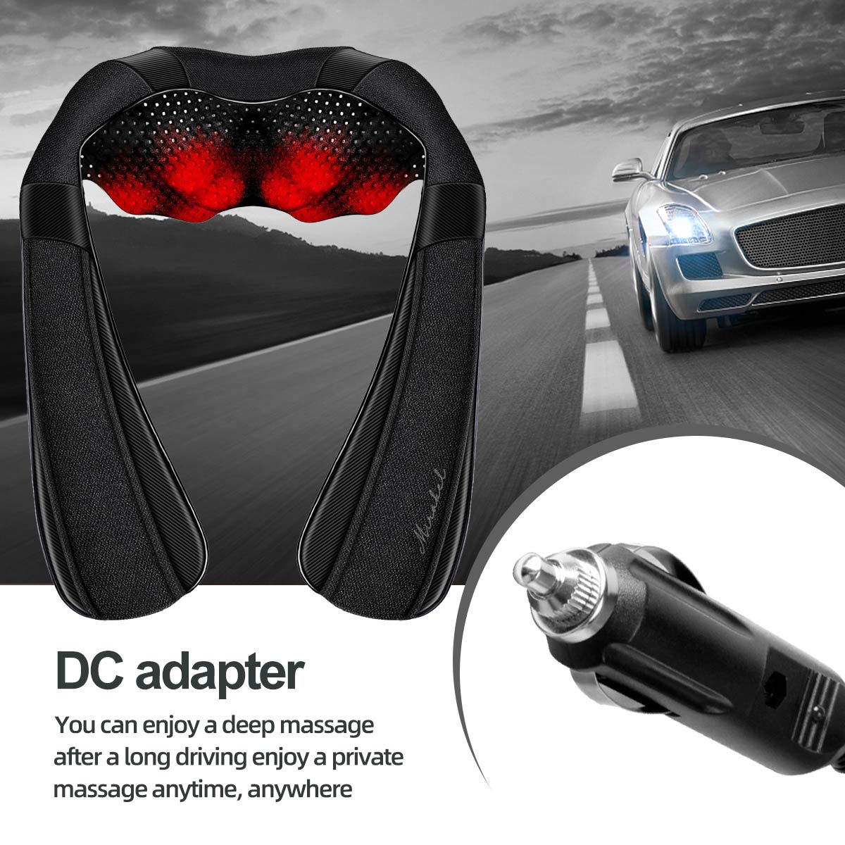 Mirakel Heat Neck Massager for Pain Relief Deep Tissue - Gift for Women Men