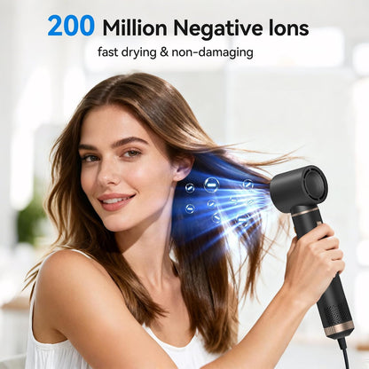 Hair Dryer Brush 5 in 1, Ionic Hot Air Styler for Curling & Straightening