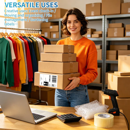 4x6 Thermal Shipping Labels, 500 Fanfold Perforated Labels