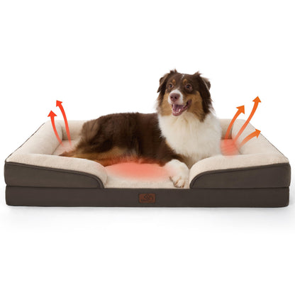 Orthopedic Dog Bed for Large Dogs, Washable Cover
