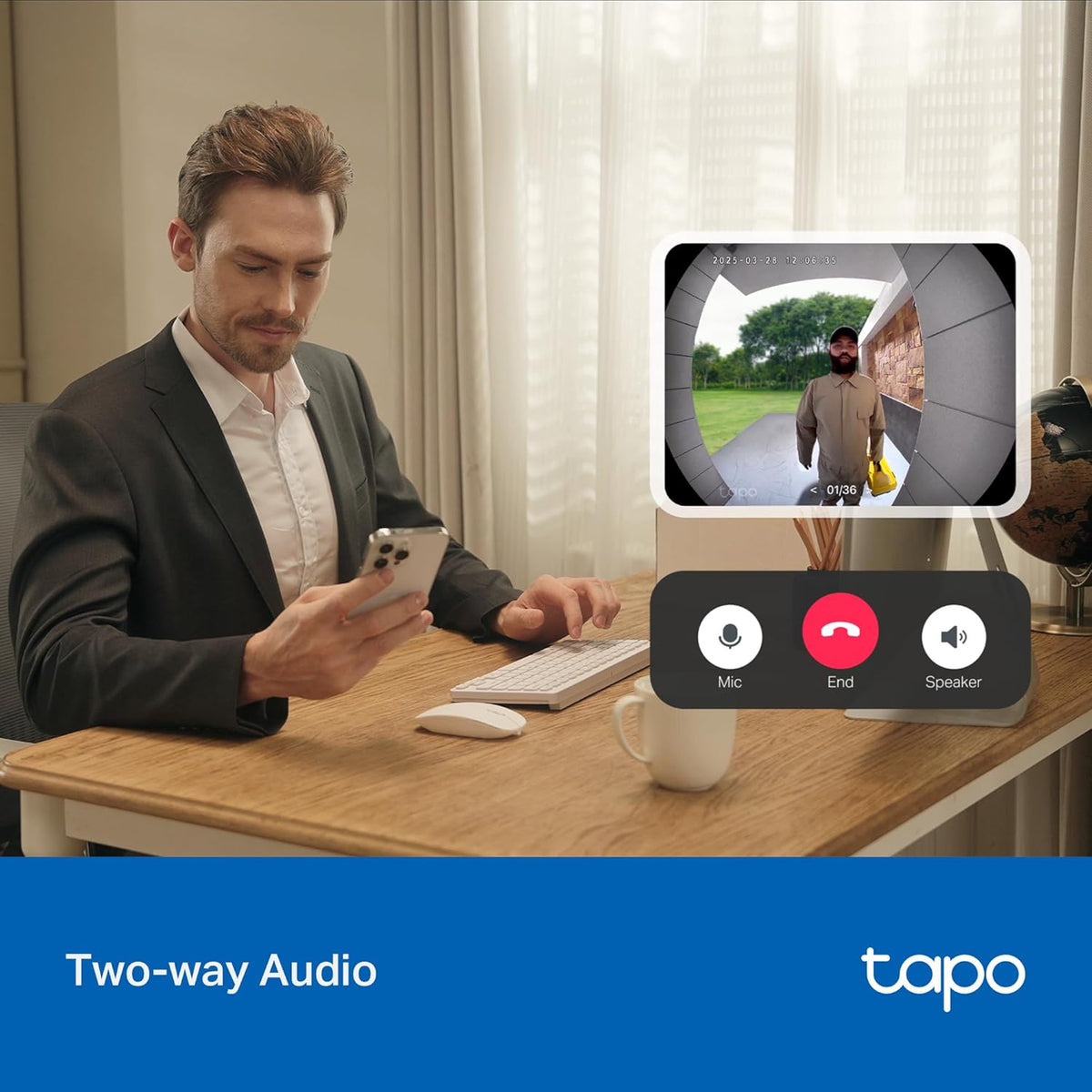 Wireless Video Doorbell Camera 2K, 160° Ultra Wide View
