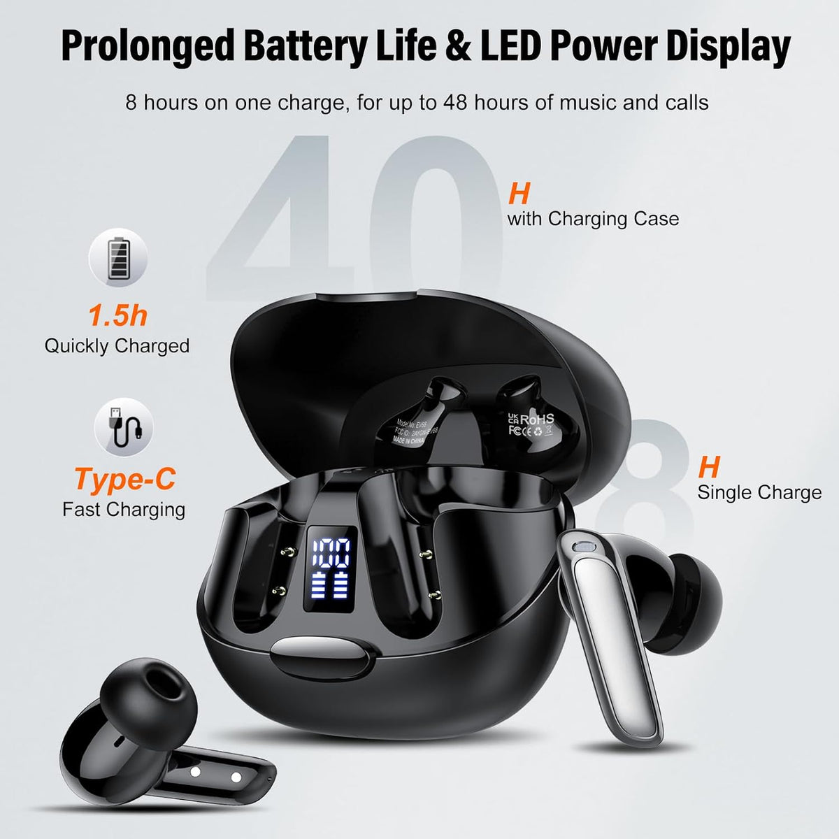 AI Language Translation Earbuds, 3-in-1 Translator Earbuds Real Time