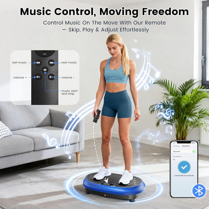 HVX Vibration Plate Exercise Machine 450 lbs Capacity Lymphatic Drainage