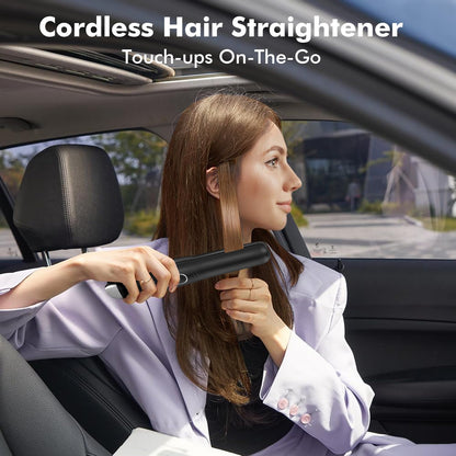 Cordless Hair Straightener, USB-C Rechargeable Travel Flat Iron