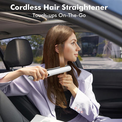 Cordless Hair Straightener, USB-C Rechargeable Travel Flat Iron