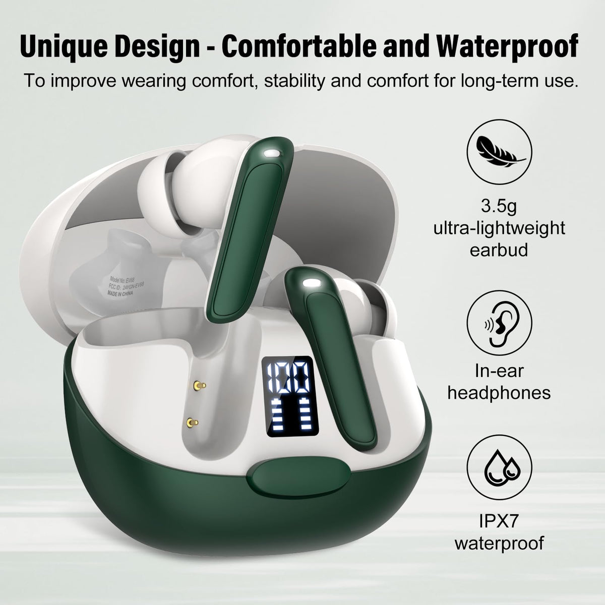 AI Language Translation Earbuds, 3-in-1 Translator Earbuds Real Time