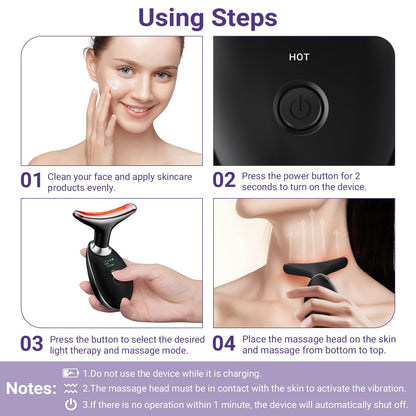 Face Massager for Neck & Face, 3 Modes Face Sculpting Tool