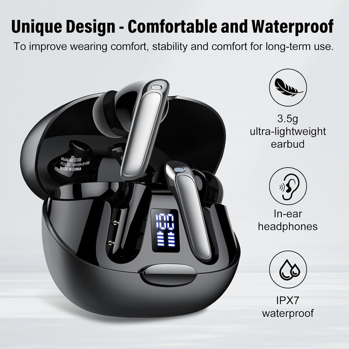 AI Language Translation Earbuds, 3-in-1 Translator Earbuds Real Time