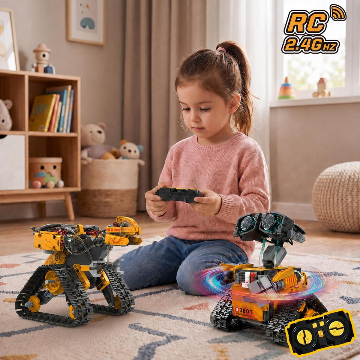 STEM Robot Building Kit with Remote Control STEM Gift for BoysAges 8-13