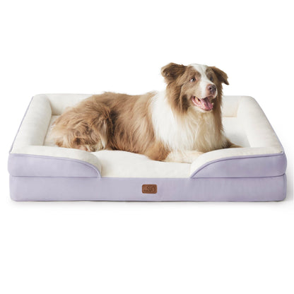Orthopedic Dog Bed for Large Dogs, Washable Cover