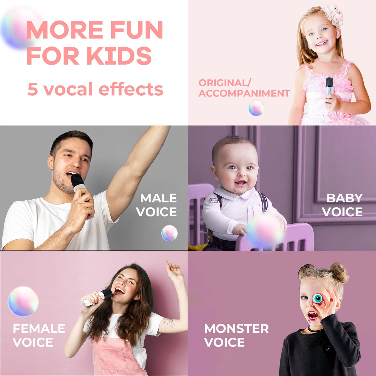 YLL Karaoke Machine for Kids, Birthday Gifts for Girls 3 4 5 6 7+Years Old